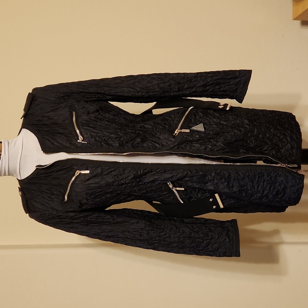Moncler Women's Lightweight Black Nylon Jacket Size 3 - Picture 7 of 16